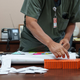 Dr. Franz Theard prepares doses of Mifepristone, the abortion pill, in his clinic in Santa Teresa, New Mexico on May 7, 2022. Theards clinic, Womens Reproductive Clinic, is a provider of abortion pills to mostly women from Texas, where abortion is largely illegal once embryonic cardiac activity can be detected due to Texas Senate Bill 8. Paul Ratje/The Washington Post via Getty Images